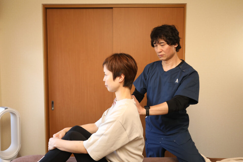 施術中の写真